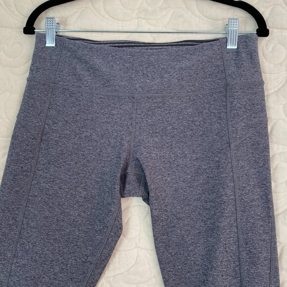 MPG Yoga Capris Leggings with Zipper Pocket Gray Size Medium - Picture 2 of 12